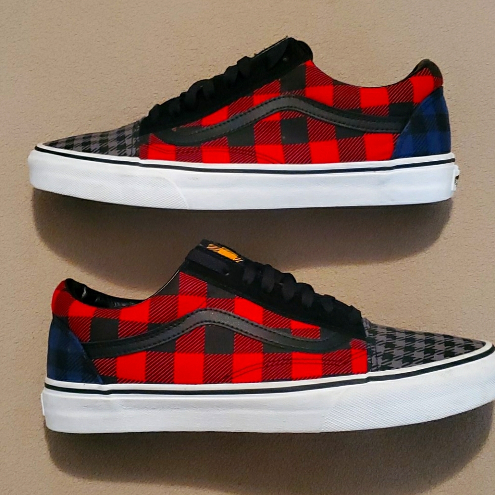 Mens Multi Plaid Vans